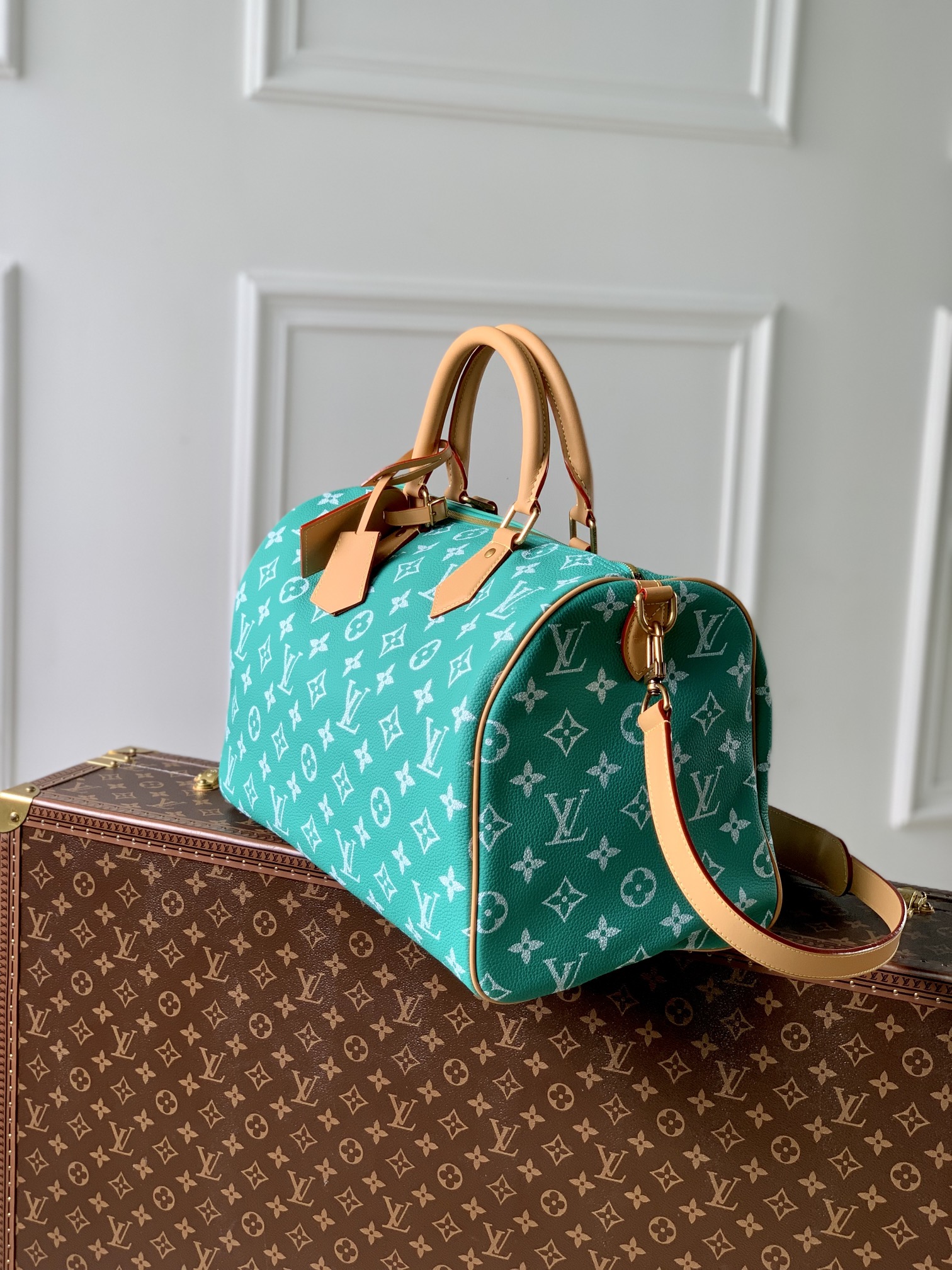 l**is V*t*n speedy p9 bandoulière 40 monogram leather -40 x 26 x 23cm