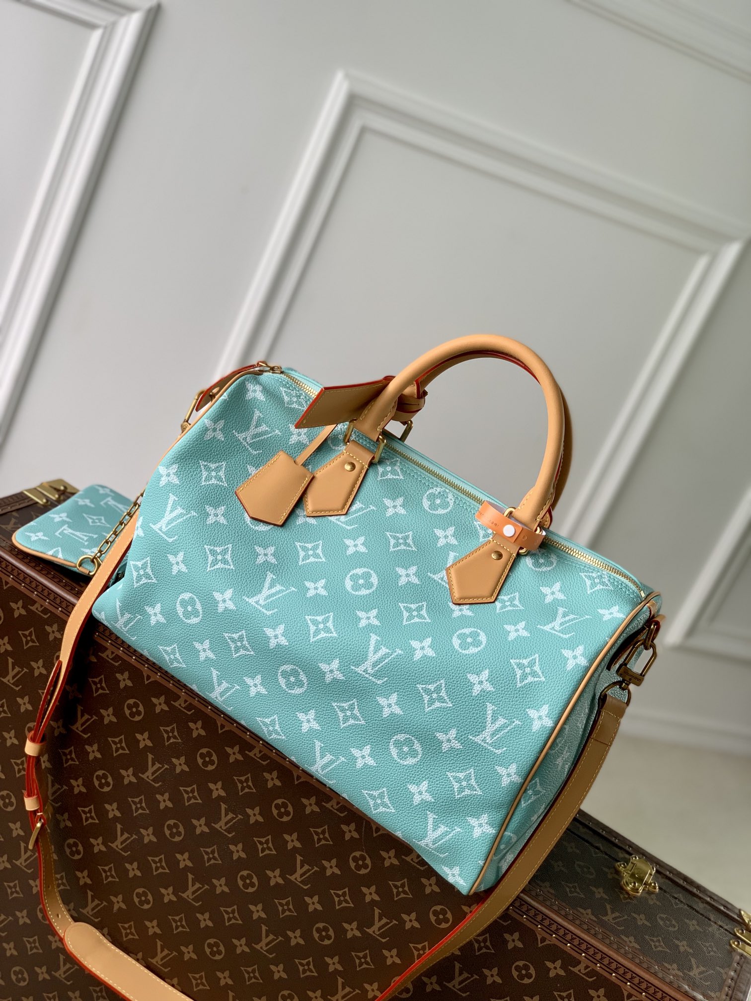 l**is V*t*n speedy p9 bandoulière 40 monogram leather -40 x 26 x 23cm