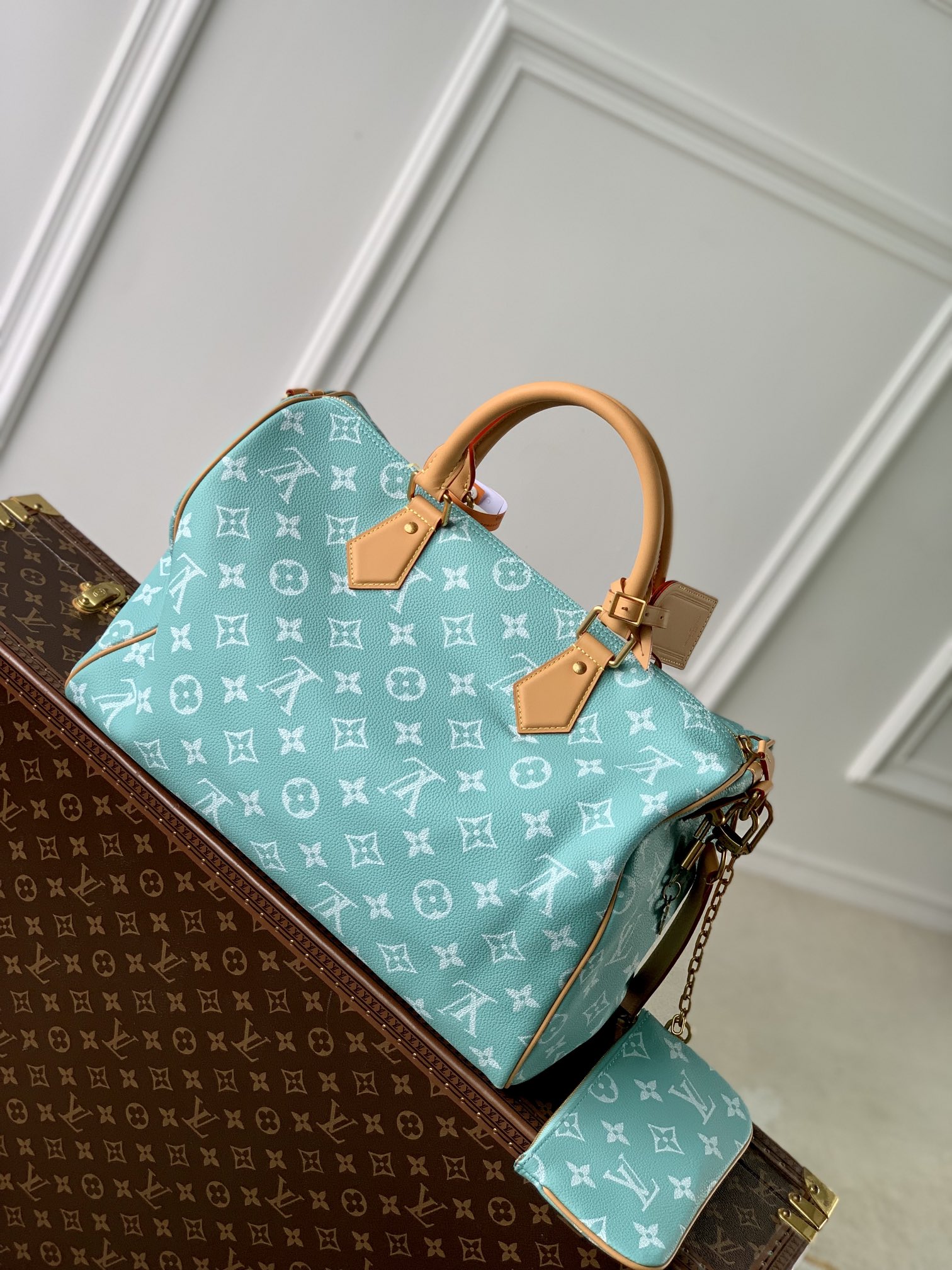 l**is V*t*n speedy p9 bandoulière 40 monogram leather -40 x 26 x 23cm