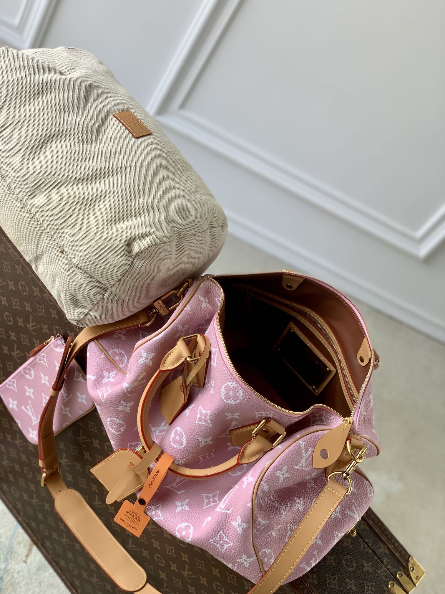 l**is V*t*n speedy p9 bandoulière 40 monogram leather -40 x 26 x 23cm