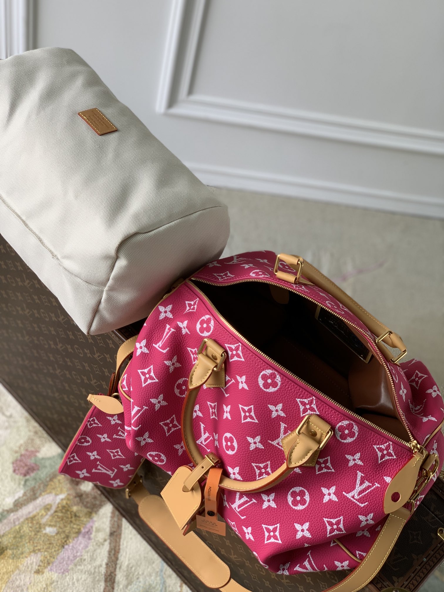l**is V*t*n speedy p9 bandoulière 40 monogram leather -40 x 26 x 23cm