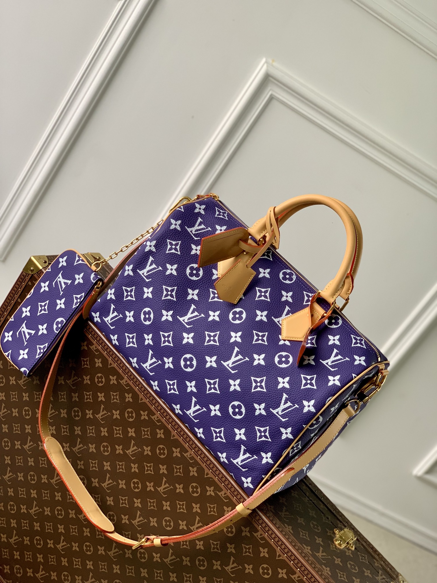 l**is V*t*n speedy p9 bandoulière 40 monogram leather -40 x 26 x 23cm