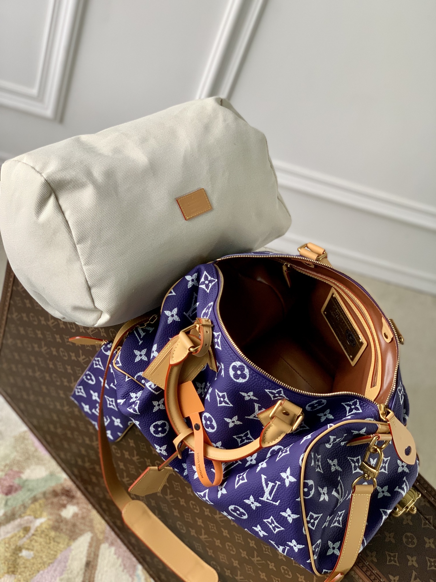 l**is V*t*n speedy p9 bandoulière 40 monogram leather -40 x 26 x 23cm