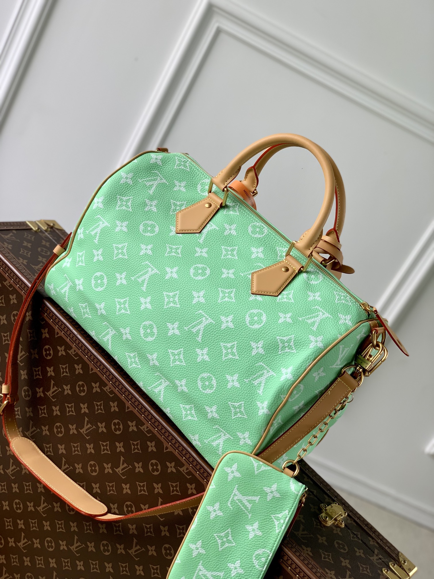 l**is V*t*n speedy p9 bandoulière 40 monogram leather -40 x 26 x 23cm