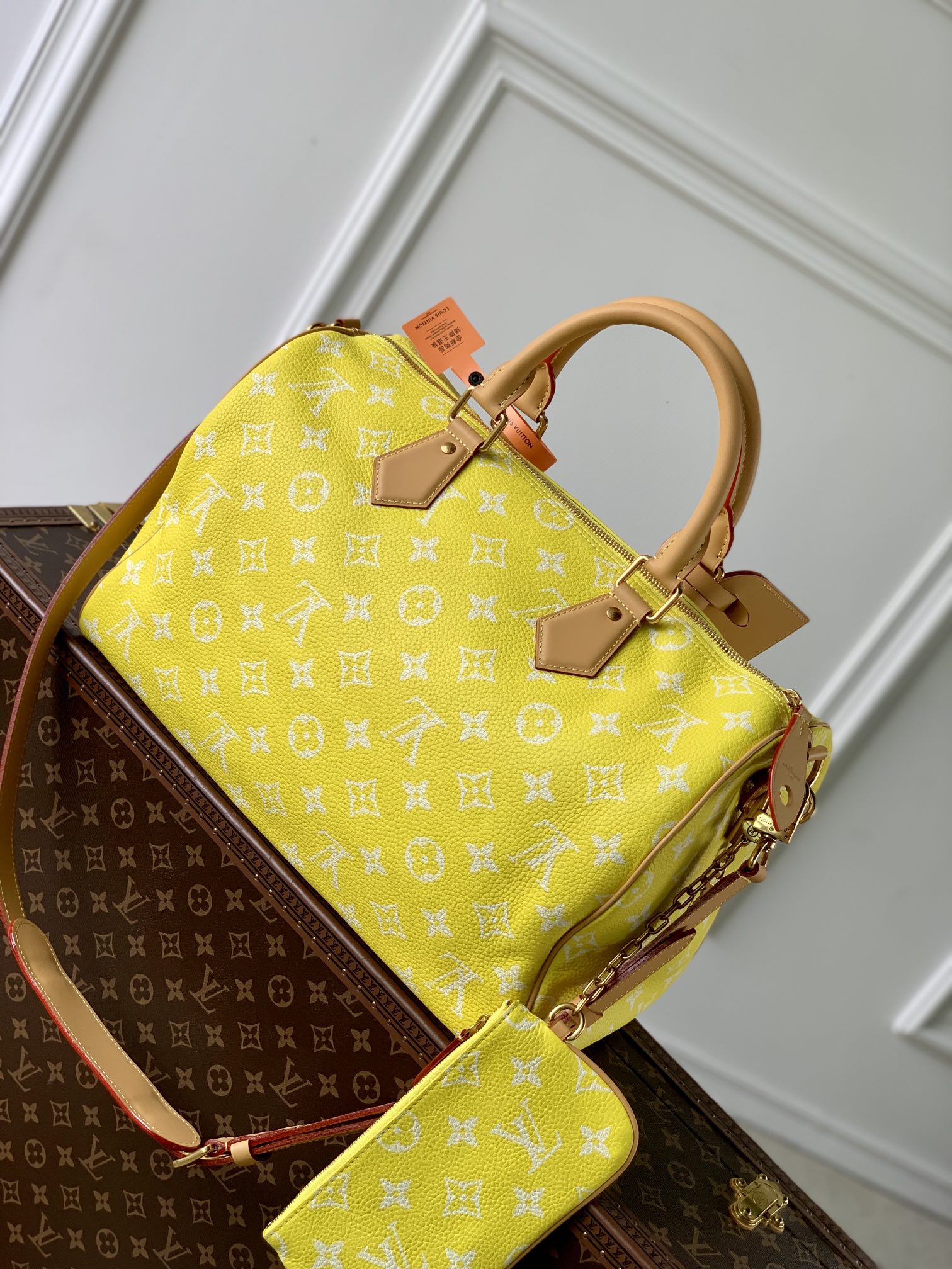 l**is V*t*n speedy p9 bandoulière 40 monogram leather -40 x 26 x 23cm