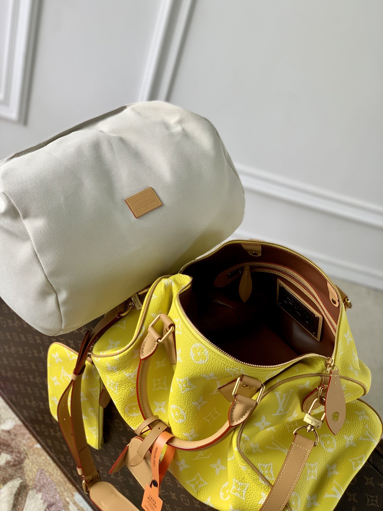 l**is V*t*n speedy p9 bandoulière 40 monogram leather -40 x 26 x 23cm