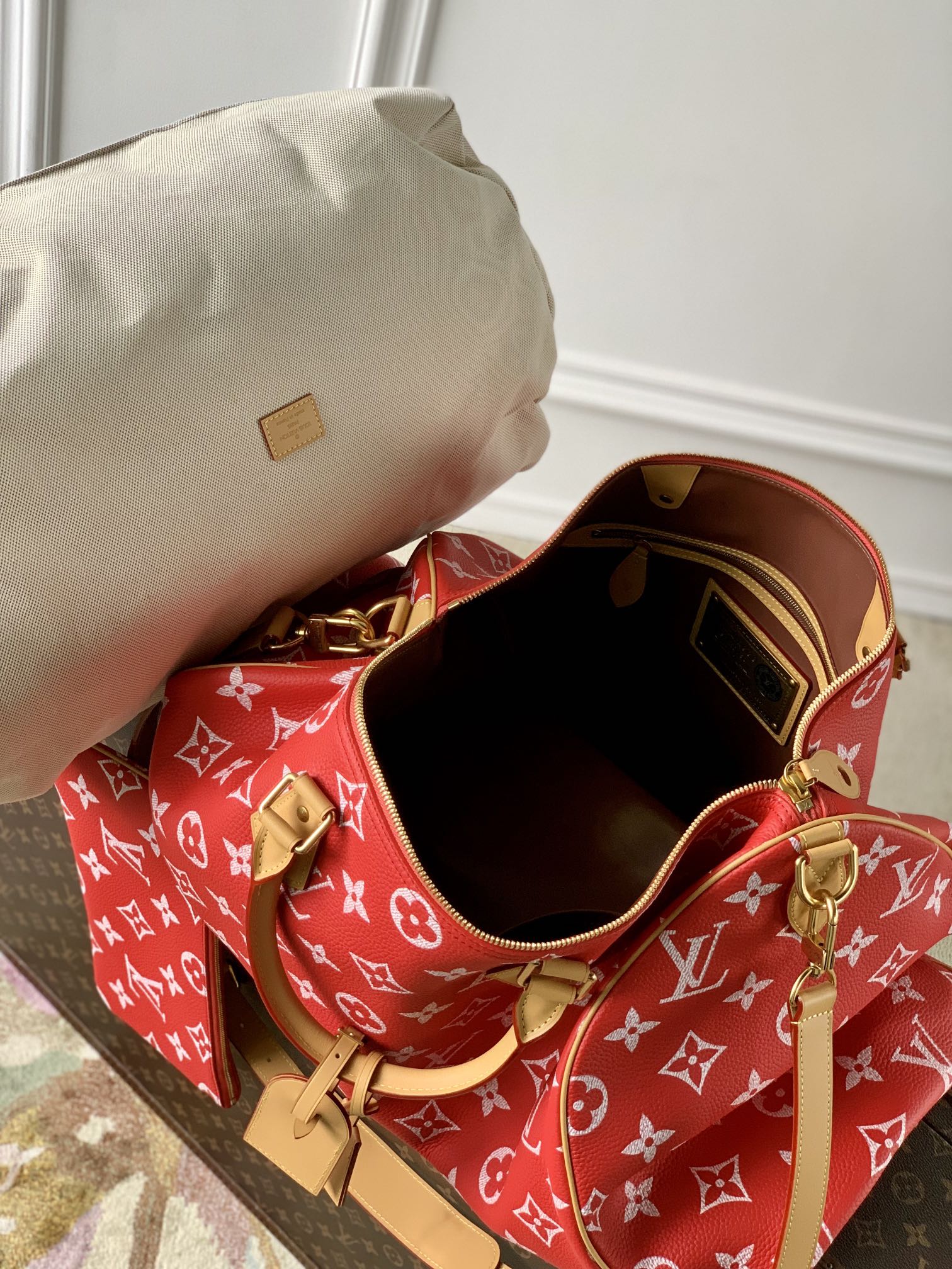 l**is V*t*n speedy p9 bandoulière 50 monogram leather -50x32x29cm