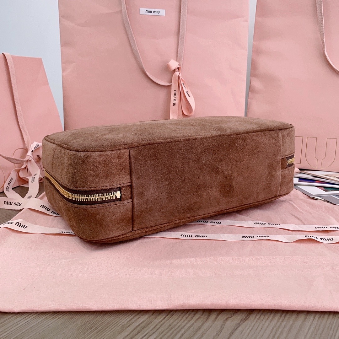 MiuMiu Leather Top Handbag-34X23X12CM