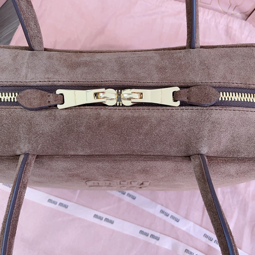 MiuMiu Leather Top Handbag-34X23X12CM