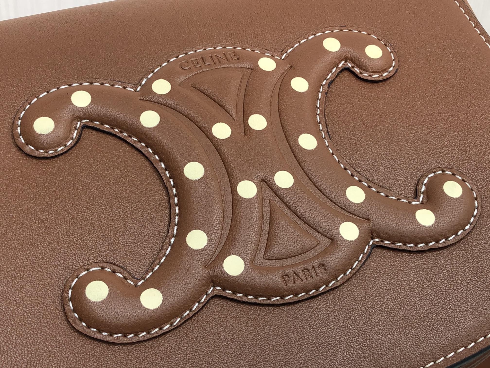 Ce**e cuir triomphe bag-18.5*15*7cm