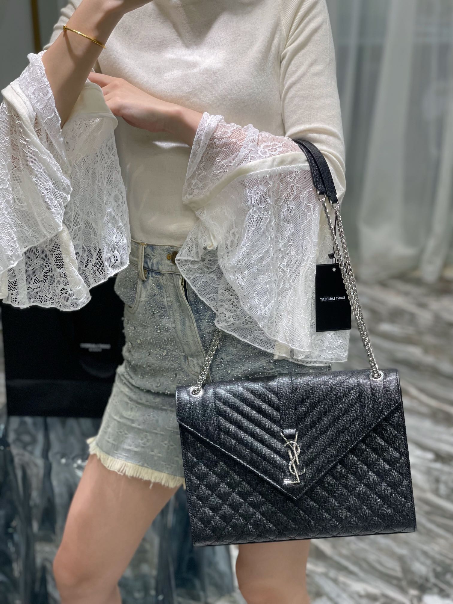 YSL Envelope Bag