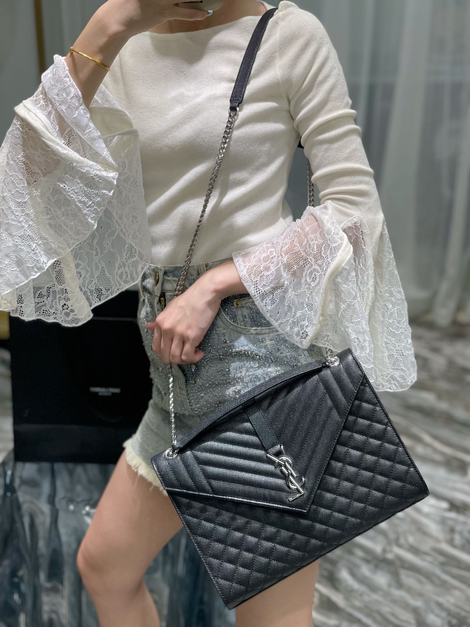 YSL Envelope Bag