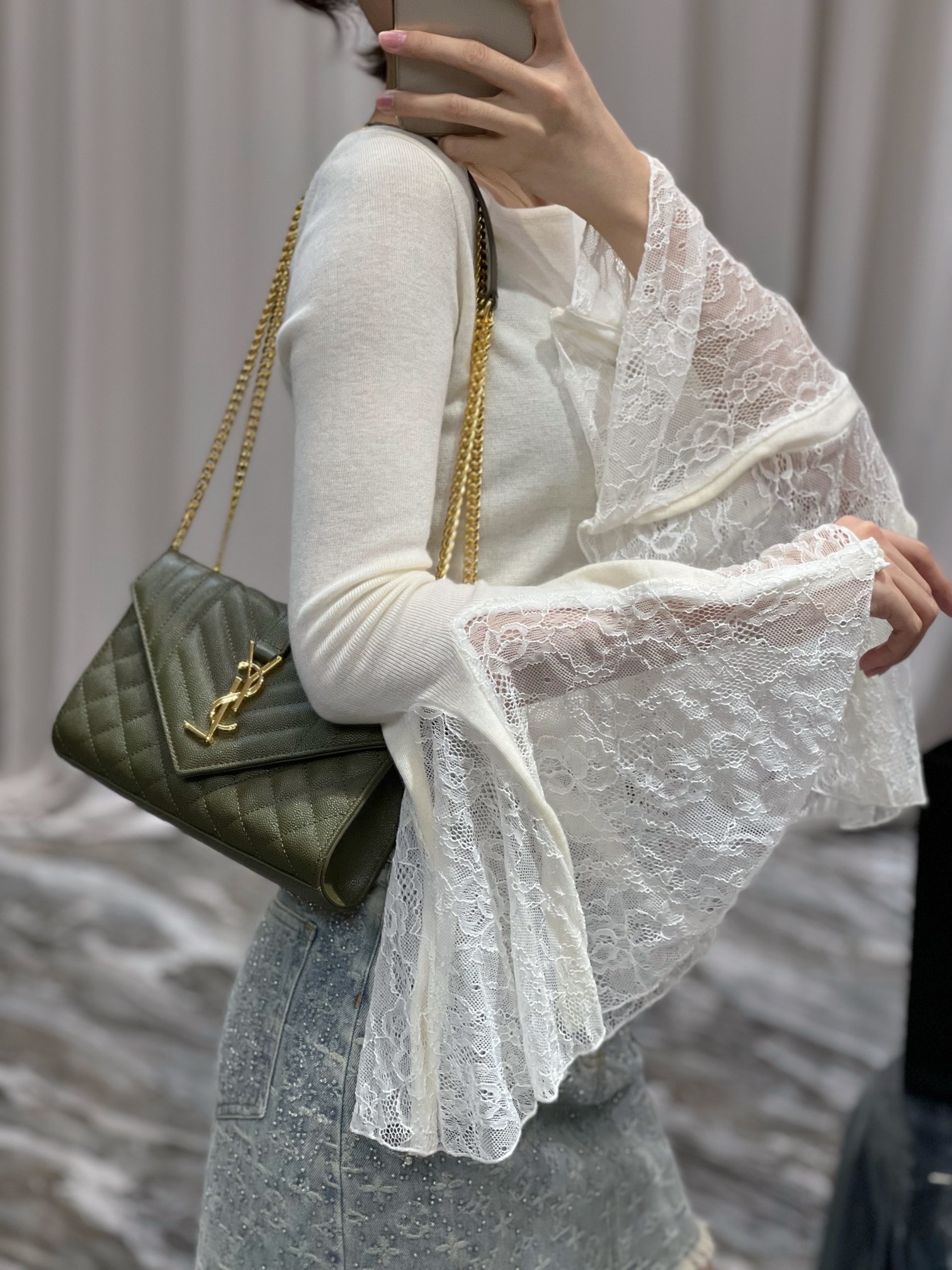 YSL Envelope Bag