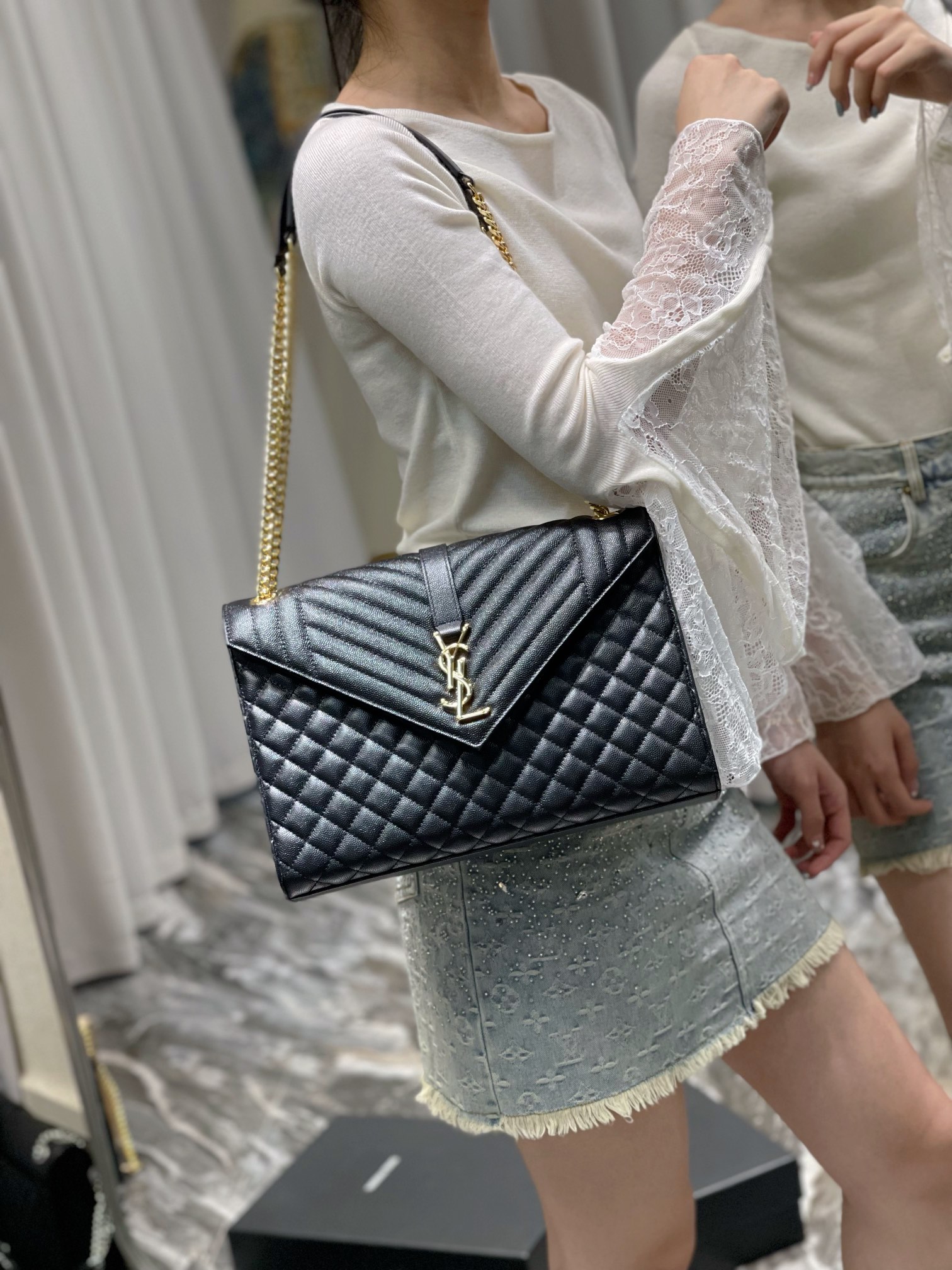 YSL Envelope Bag