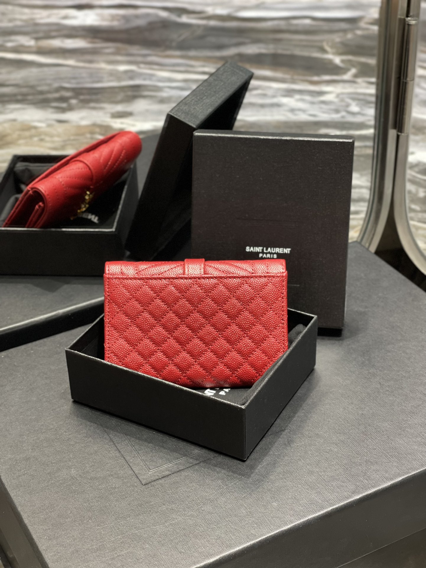 YSL Wallet-A026K -13.5*9.5*3CM