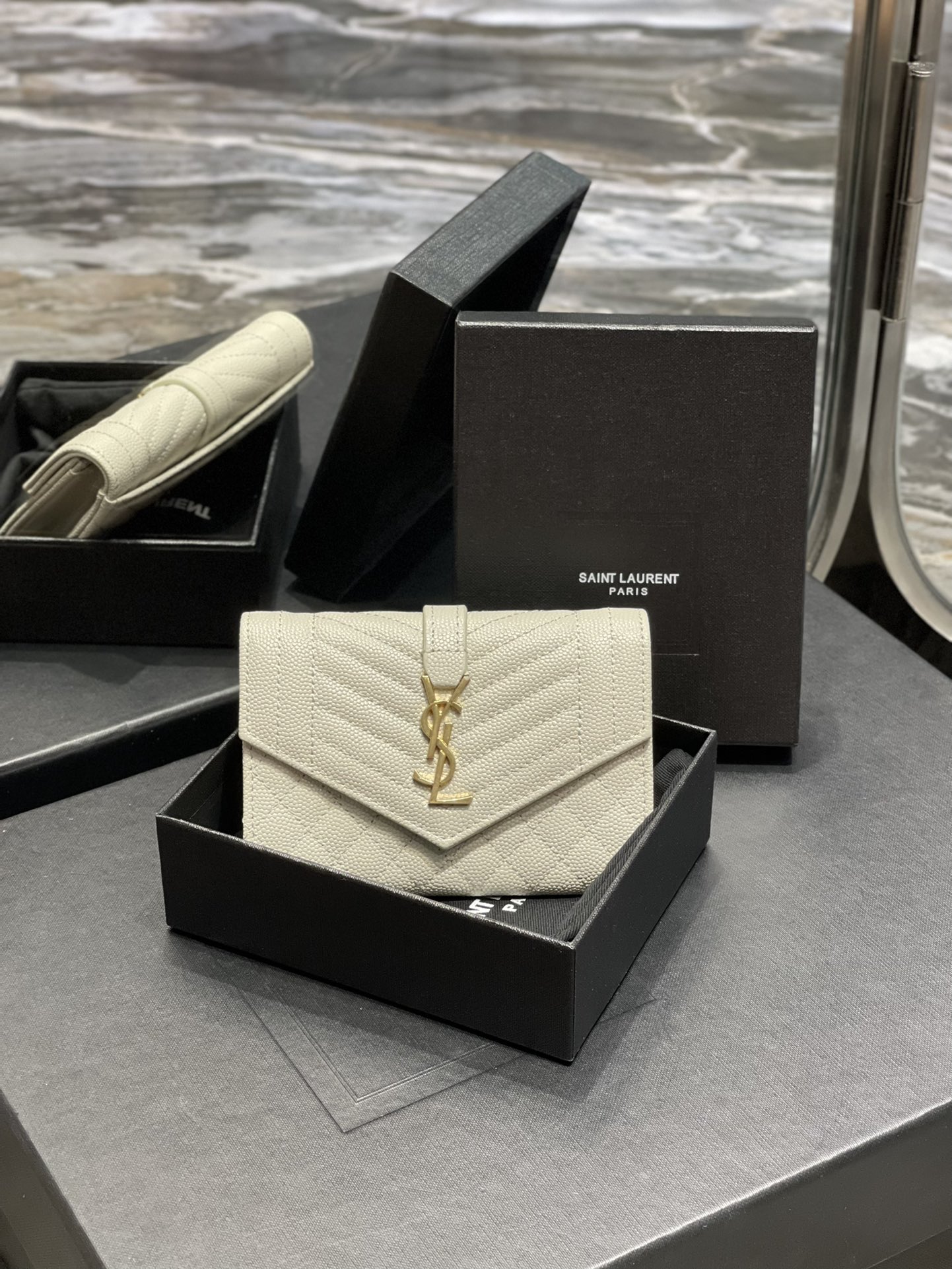 YSL Wallet-A026K -13.5*9.5*3CM