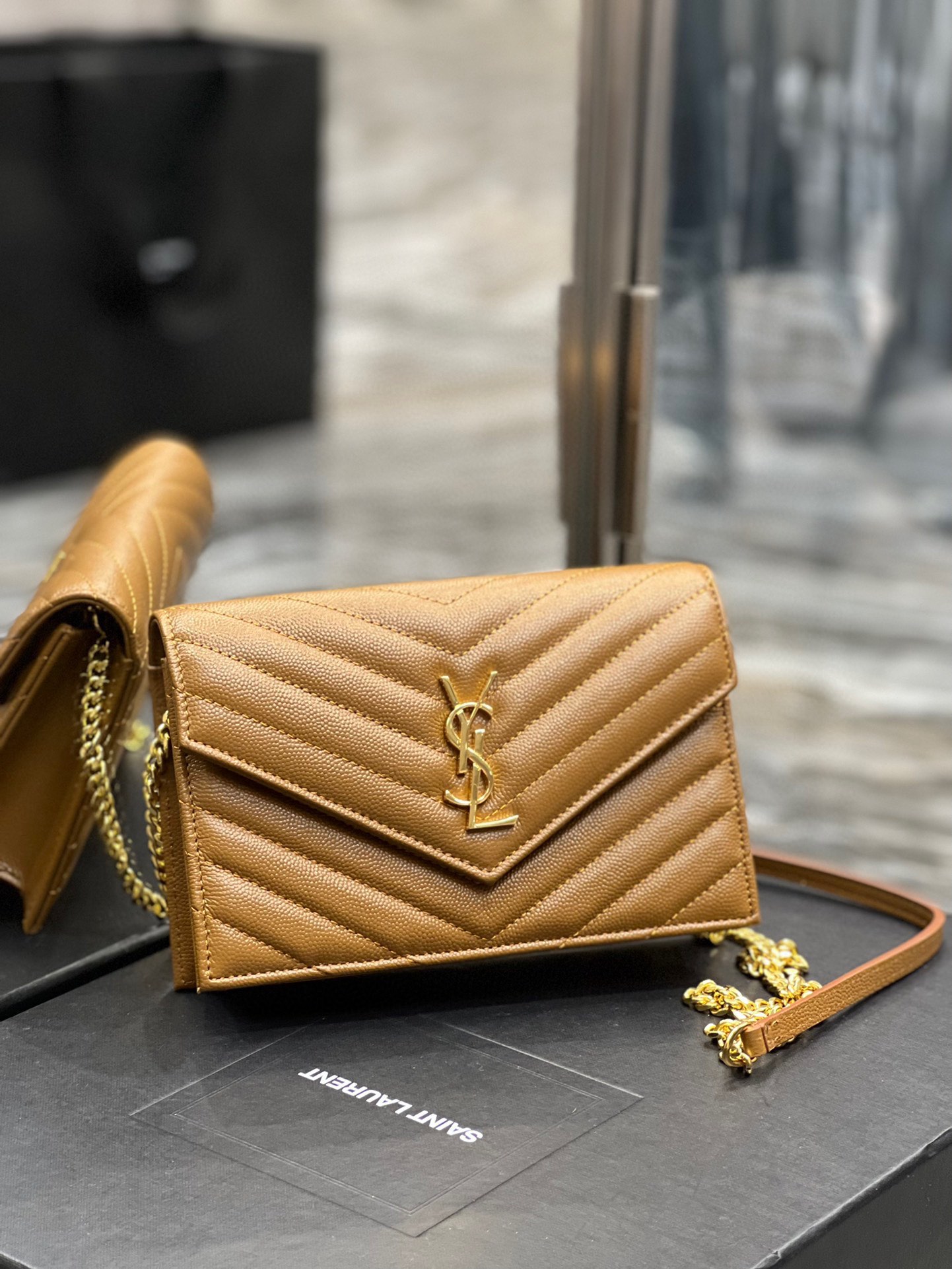 YSL Wallet On Chain-19x11.5x4CM